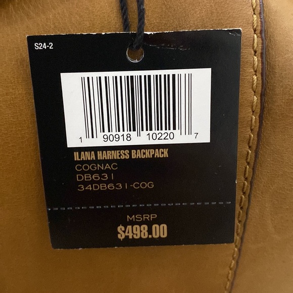 Frye Ilana Harness Backpack Cognac NWT - Picture 3 of 14